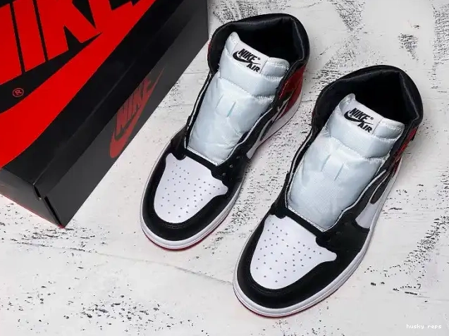Cheap Husky Toe Jordan Air Retro High 1 CD0461-016 Satin Black 0507